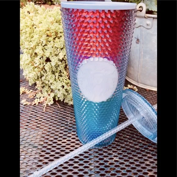 Starbucks Rainbow Pride Studded Cup Ombre Cold Tumbler Venti 24oz USA New 2020 - Picture 1 of 10